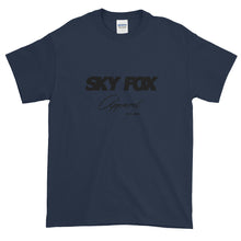 Load image into Gallery viewer, Sky Fox Apparel T-Shirt Black Font