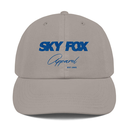 Sky Fox Adjustable Hat - Royal Blue Font