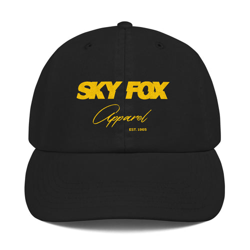 Sky Fox Adjustable Hat - Gold Font