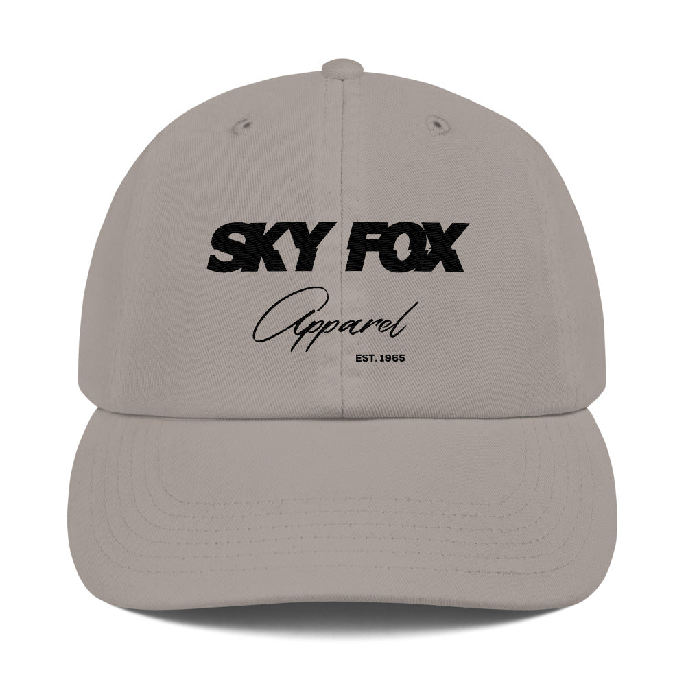 Sky Fox Adjustable Hat - Black Font