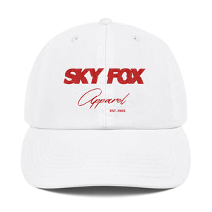 Sky Fox Adjustable Hat - Red Font