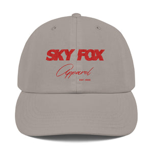 Sky Fox Adjustable Hat - Red Font