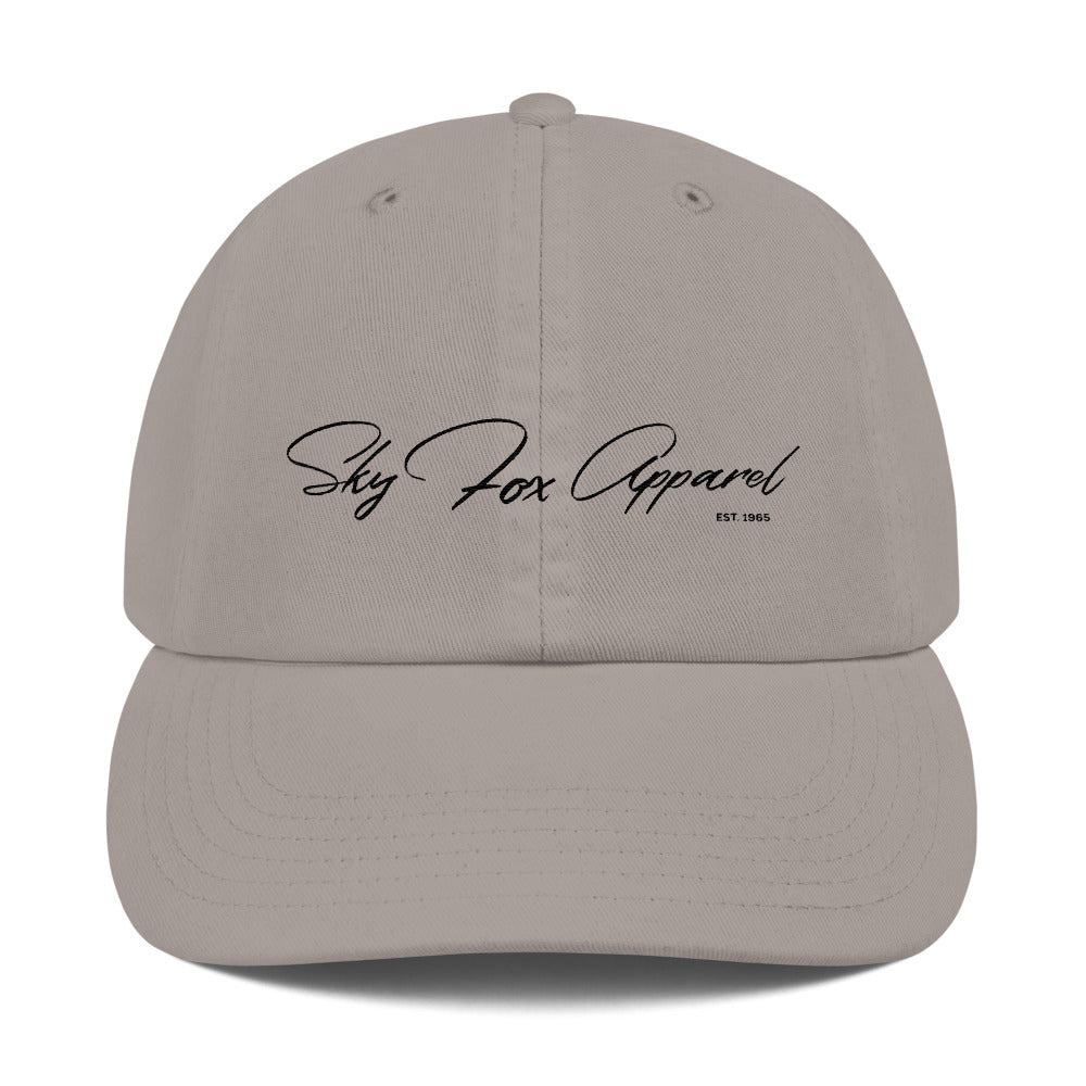 Sky Fox Elite Adjustable Hat - Black Font