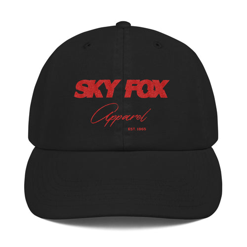 Sky Fox Adjustable Hat - Red Font