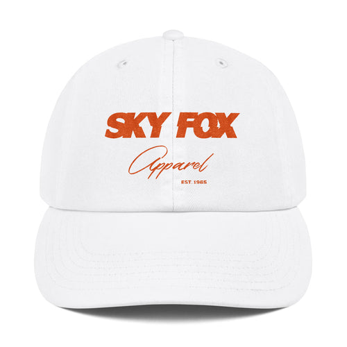 Sky Fox Adjustable Hat - Orange Font