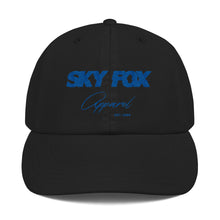 Load image into Gallery viewer, Sky Fox Adjustable Hat - Royal Blue Font